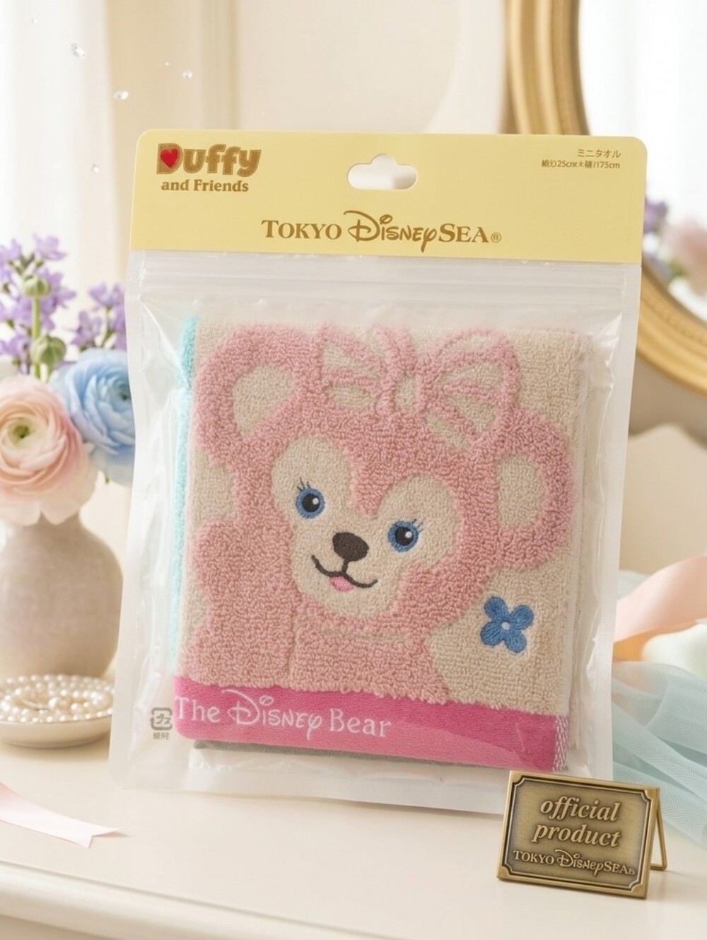 Tokyo DisneySea ShellieMay Duffy & Friends Mini Towel 25cm Japan NWT